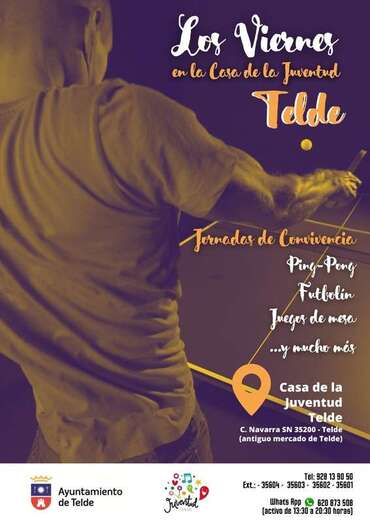 Cartel de la jornada de convivencia en la Casa de la Juventud/TA.